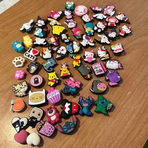 60+ assorted Croc Jibbitz / Shoe charms